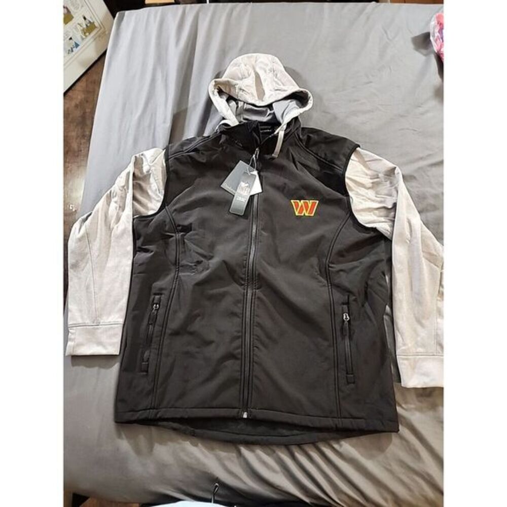 Men's Dunbrooke Black Washington Commanders Alpha‎ Full-Zip Jacket XL